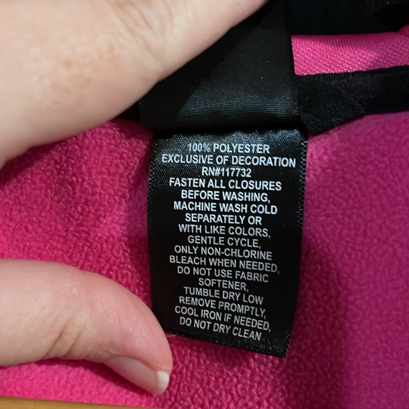 ZeroXposur Girls Pink & Black Hooded Jacket - Size 7/8 - Picture 7 of 7